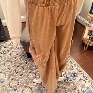 Tan Cargo Sweatpants